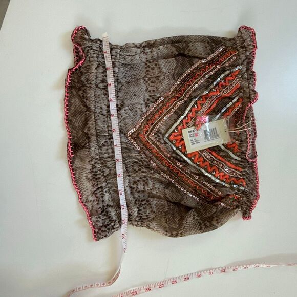 NWT Ramy Brook “Luana” Strapless Animal-Print Sequin Top.  Size XS - Picture 10 of 10